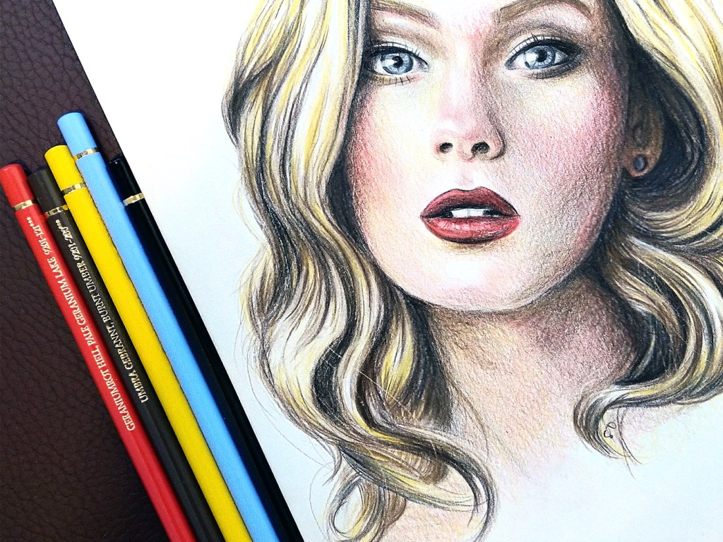 Colored pencil portrait&nbsp;practice