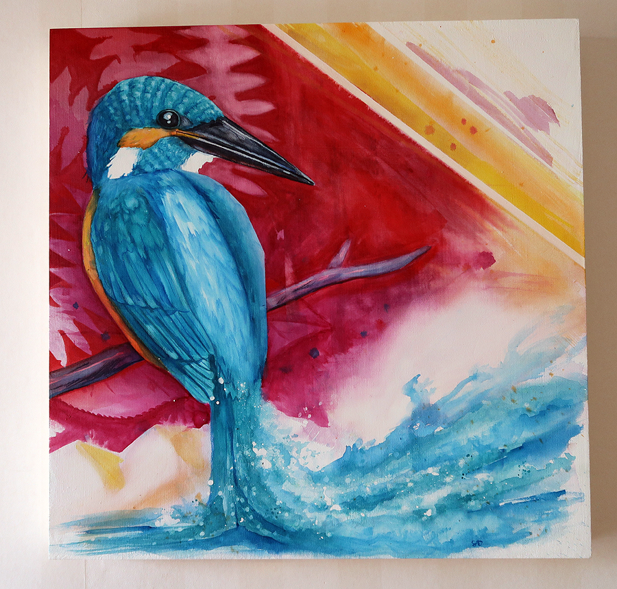 Water color painting on panel (v1)