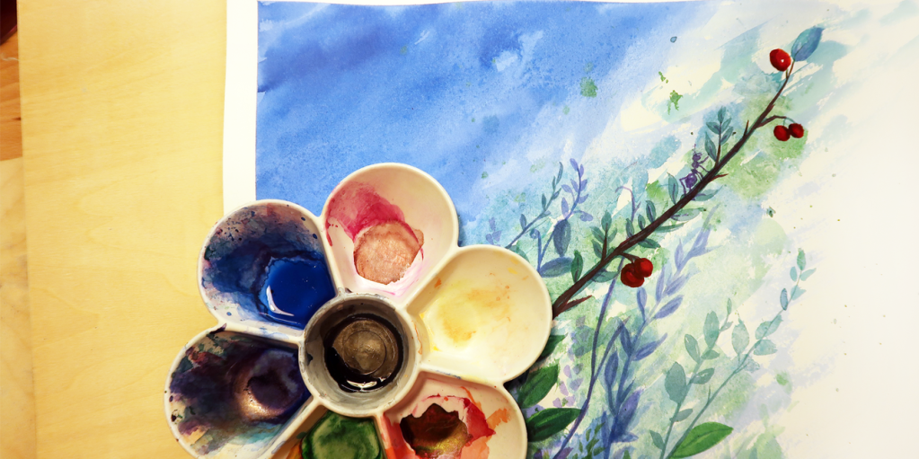 Ink paintings – winter&nbsp;branches