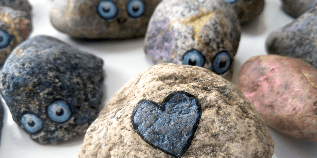 Painting stone critters