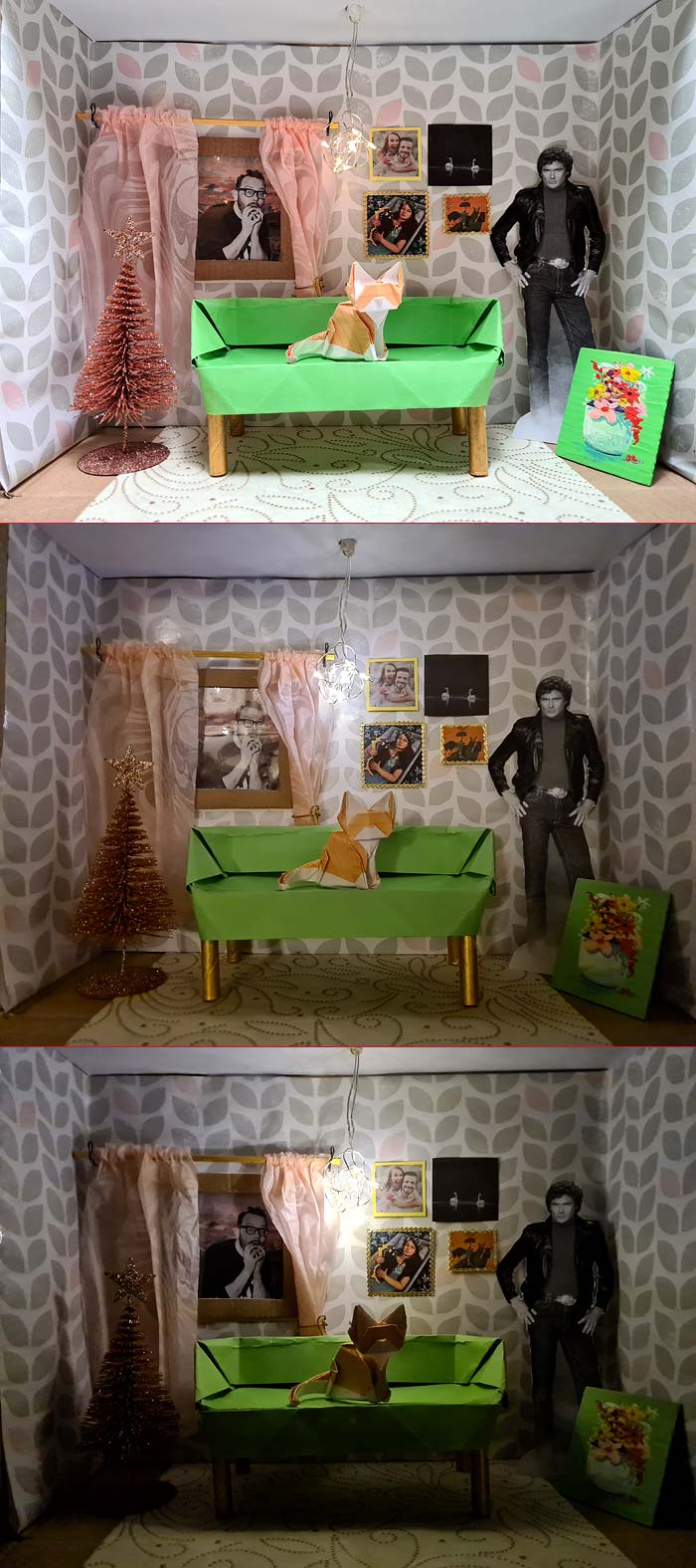 Paper collages and interior – Soila Art